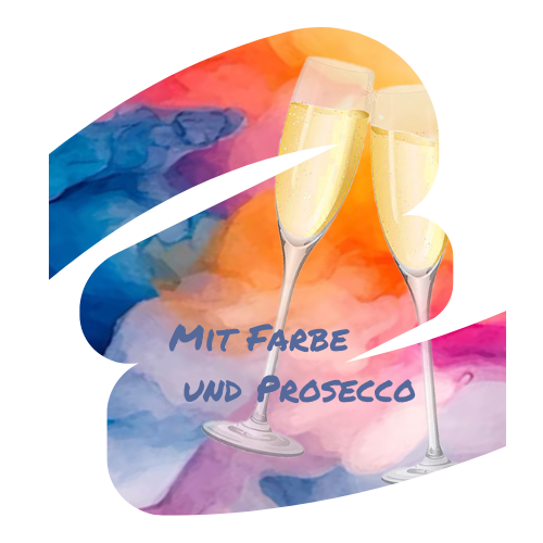 Mit Farbe und Prosecco NEON