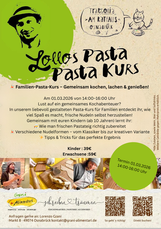 Pasta Kurs Familien Special
